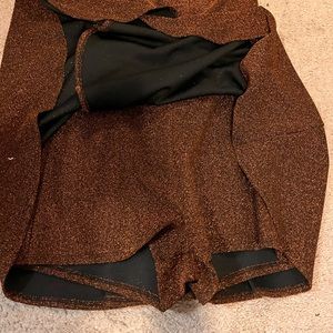 Mini gold sparkly dress